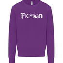 Fiction Funny Atheist Atheism Irreligious Mens Sweatshirt Jumper Purple