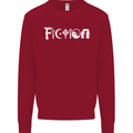 Fiction Funny Atheist Atheism Irreligious Mens Sweatshirt Jumper Red