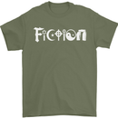 Fiction Funny Atheist Atheism Irreligious Mens T-Shirt Cotton Gildan Military Green