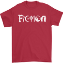 Fiction Funny Atheist Atheism Irreligious Mens T-Shirt Cotton Gildan Red