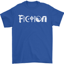 Fiction Funny Atheist Atheism Irreligious Mens T-Shirt Cotton Gildan Royal Blue