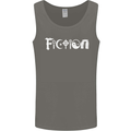 Fiction Funny Atheist Atheism Irreligious Mens Vest Tank Top Charcoal