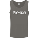 Fiction Funny Atheist Atheism Irreligious Mens Vest Tank Top Charcoal