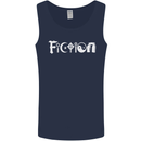 Fiction Funny Atheist Atheism Irreligious Mens Vest Tank Top Navy Blue