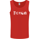 Fiction Funny Atheist Atheism Irreligious Mens Vest Tank Top Red