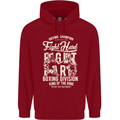 Fight Hard Boxing Boxer MMA Childrens Kids Hoodie Red
