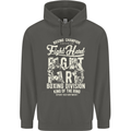 Fight Hard Boxing Boxer MMA Childrens Kids Hoodie Storm Grey