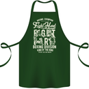 Fight Hard Boxing Boxer MMA Cotton Apron 100% Organic Forest Green