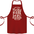 Fight Hard Boxing Boxer MMA Cotton Apron 100% Organic Maroon