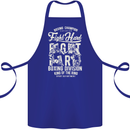 Fight Hard Boxing Boxer MMA Cotton Apron 100% Organic Royal Blue