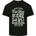 Fight Hard Boxing Boxer MMA Kids T-Shirt Childrens Black