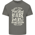 Fight Hard Boxing Boxer MMA Kids T-Shirt Childrens Charcoal