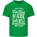 Fight Hard Boxing Boxer MMA Kids T-Shirt Childrens Irish Green