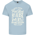 Fight Hard Boxing Boxer MMA Kids T-Shirt Childrens Light Blue