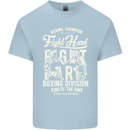Fight Hard Boxing Boxer MMA Kids T-Shirt Childrens Light Blue