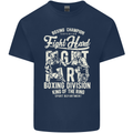 Fight Hard Boxing Boxer MMA Kids T-Shirt Childrens Navy Blue