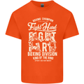 Fight Hard Boxing Boxer MMA Kids T-Shirt Childrens Orange
