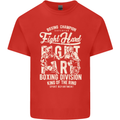 Fight Hard Boxing Boxer MMA Kids T-Shirt Childrens Red