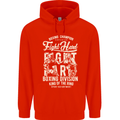 Fight Hard Boxing Boxer MMA Mens 80% Cotton Hoodie Bright Red