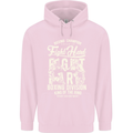 Fight Hard Boxing Boxer MMA Mens 80% Cotton Hoodie Light Pink