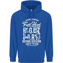 Fight Hard Boxing Boxer MMA Mens 80% Cotton Hoodie Royal Blue
