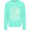 Fight Hard Boxing Boxer MMA Mens Sweatshirt Jumper Peppermint