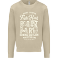 Fight Hard Boxing Boxer MMA Mens Sweatshirt Jumper Sand