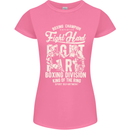 Fight Hard Boxing Boxer MMA Womens Petite Cut T-Shirt Azalea
