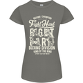 Fight Hard Boxing Boxer MMA Womens Petite Cut T-Shirt Charcoal