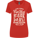 Fight Hard Boxing Boxer MMA Womens Wider Cut T-Shirt Red