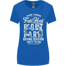 Fight Hard Boxing Boxer MMA Womens Wider Cut T-Shirt Royal Blue