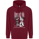 Fight Like You Died MMA Kenjutsu Kendo Iaido Childrens Kids Hoodie Maroon