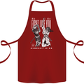Fight Like You Died MMA Kenjutsu Kendo Iaido Cotton Apron 100% Organic Maroon