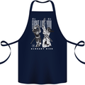 Fight Like You Died MMA Kenjutsu Kendo Iaido Cotton Apron 100% Organic Navy Blue