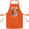 Fight Like You Died MMA Kenjutsu Kendo Iaido Cotton Apron 100% Organic Orange