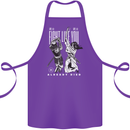 Fight Like You Died MMA Kenjutsu Kendo Iaido Cotton Apron 100% Organic Purple
