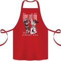 Fight Like You Died MMA Kenjutsu Kendo Iaido Cotton Apron 100% Organic Red
