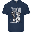 Fight Like You Died MMA Kenjutsu Kendo Iaido Kids T-Shirt Childrens Navy Blue