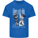 Fight Like You Died MMA Kenjutsu Kendo Iaido Kids T-Shirt Childrens Royal Blue