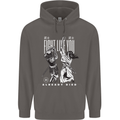 Fight Like You Died MMA Kenjutsu Kendo Iaido Mens 80% Cotton Hoodie Charcoal