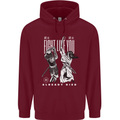 Fight Like You Died MMA Kenjutsu Kendo Iaido Mens 80% Cotton Hoodie Maroon