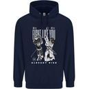 Fight Like You Died MMA Kenjutsu Kendo Iaido Mens 80% Cotton Hoodie Navy Blue