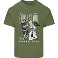 Fight Like You Died MMA Kenjutsu Kendo Iaido Mens Cotton T-Shirt Tee Top Military Green