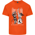 Fight Like You Died MMA Kenjutsu Kendo Iaido Mens Cotton T-Shirt Tee Top Orange