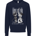 Fight Like You Died MMA Kenjutsu Kendo Iaido Mens Sweatshirt Jumper Navy Blue