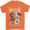 Fight Like You Died MMA Kenjutsu Kendo Iaido Mens T-Shirt 100% Cotton Orange