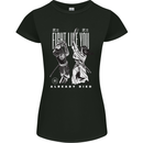 Fight Like You Died MMA Kenjutsu Kendo Iaido Womens Petite Cut T-Shirt Black