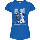 Fight Like You Died MMA Kenjutsu Kendo Iaido Womens Petite Cut T-Shirt Royal Blue