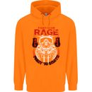 Fight Rage MMA Mixed Martial Arts Muay Thai Childrens Kids Hoodie Orange