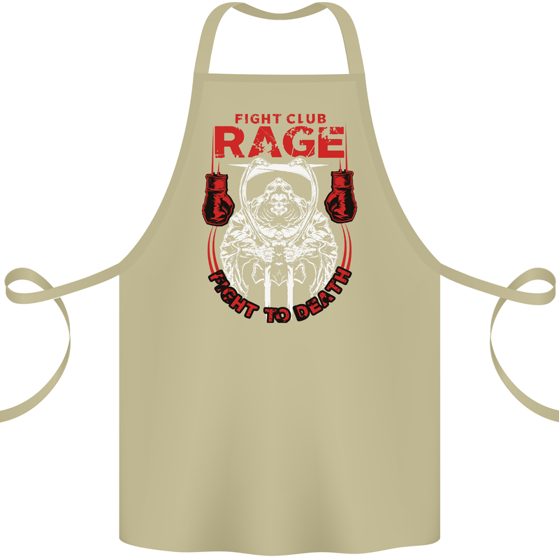 Fight Rage MMA Mixed Martial Arts Muay Thai Cotton Apron 100% Organic Khaki